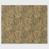 Golden Meadow, felwol textuur olijfgeel Cadeaupapier (Vlak)