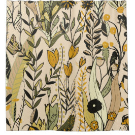 Golden Meadow Harmony Douchegordijn