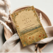 Golden Meadow Mountain Wedding Save The Date