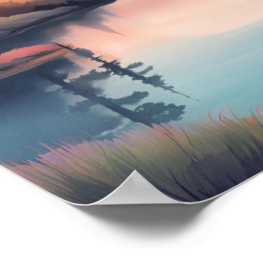 Golden Meadow Reflections Poster (Hoek)