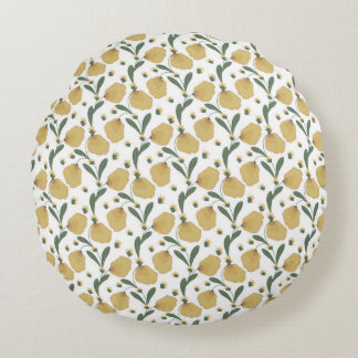 "Golden Meadow" Rond Kussen