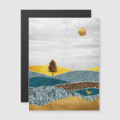 Golden Meadow with Tree and Deer (Voorkant / Achterkant)