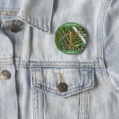Golden Meadowhawk (Sympetrum) Dragonfly Items Ronde Button 5,7 Cm (In situ)