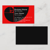 Golden Mean Visitekaartje (Voorkant / Achterkant)