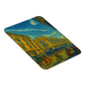 Golden Mediterranean City Vibes - Vibrant Urban Ar Magneet (Rechterzijde)