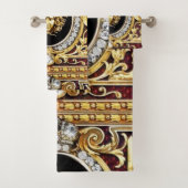 Golden Medusa Pareltjes Gift Guest Towel Set Bad Handdoek (Insitu)