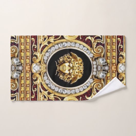 Golden Medusa Pareltjes Gift Guest Towel Set Bad Handdoek (Handdoek)