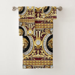 Golden Medusa Pareltjes Guest Towel Set Bad Handdoek