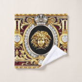 Golden Medusa Pareltjes Guest Towel Set Bad Handdoek (Wasdoekje)