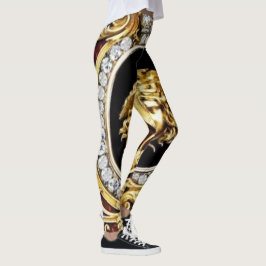 Golden Medusa-Pareltjes Leggings