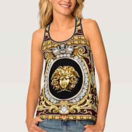 Golden Medusa-Pareltjes Tanktop