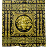 Golden Medusa Shower Curtain Douchegordijn (Voorkant)