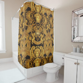 Golden Medusa Shower Curtain Douchegordijn