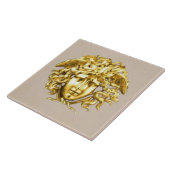 Golden Medusa Wall Tegel Tegeltje (Zijkant)