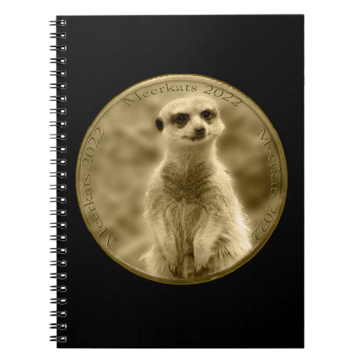 Golden Meerkat 2022 Coin, Notitieboek (Voorkant)