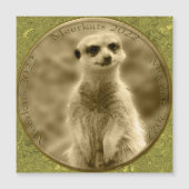 Golden Meerkat 2022 Munt, magnetische Kaart (Voorkant)