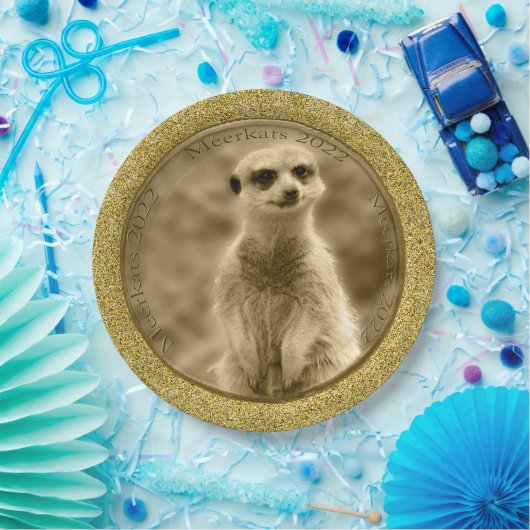 Golden Meerkat 2022 Munten, Borden van papier Papieren Bordje (Feest)