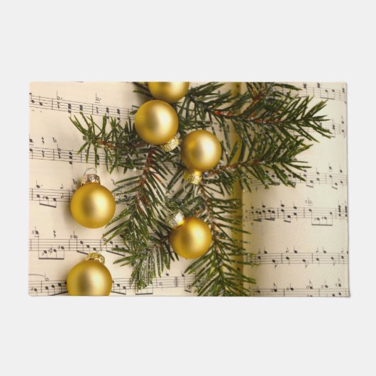 Golden Melody kerstdecor Deurmat (Voorkant)