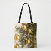 Golden Melody kerstdecor Tote Bag (Voorkant)