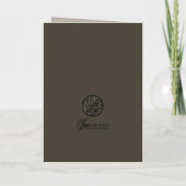 Golden Memories 5 x 7 Bedankkaart (Achterkant)