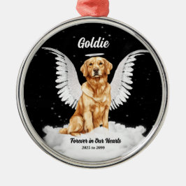 Golden Memories Gaurdian Angel Dog Metalen Ornament