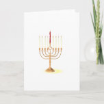 Golden Menorah Feestdagen Kaart<br><div class="desc">Prachtige gouden menorah-vormgeving.</div>