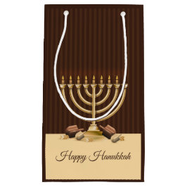Golden Menorah Hanukkah Klein Cadeauzakje