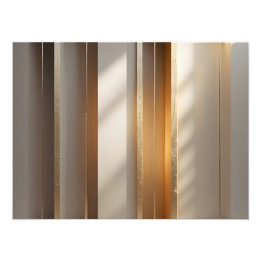 Golden Meridian – Horizontal Gold Alignment  Foto Afdruk (Voorkant)