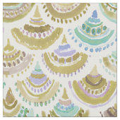 GOLDEN MERMACITA Waterverf Zeemeermin Stof (Close Up)