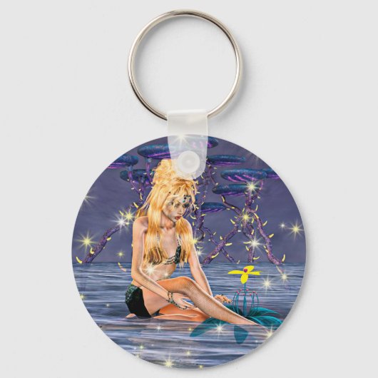 Golden Mermaid Sleutelhanger (Voorkant)