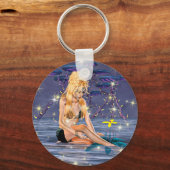 Golden Mermaid Sleutelhanger (Voorkant)