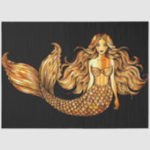Golden Mermaid Tissue Paper Tissuepapier (Voorkant)
