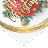 Golden Merry Christmas Table Runner Medium Tafelloper (Hoek)