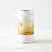 Golden Merry kerst Bierpul (Voorkant links)