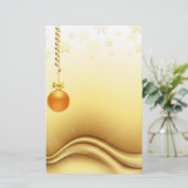 Golden Merry kerst Briefpapier (Staand voorkant)