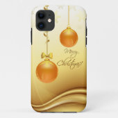 Golden Merry kerst Case-Mate iPhone Case (Achterkant)