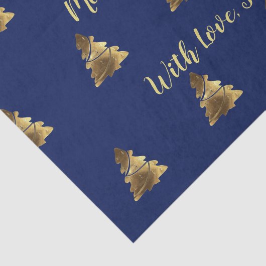 Golden Merry-kerstboom met kaarsen Elegant Tissuepapier (Detail)