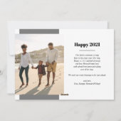 Golden Merry-kerstfoto Feestdagenkaart (Achterkant)