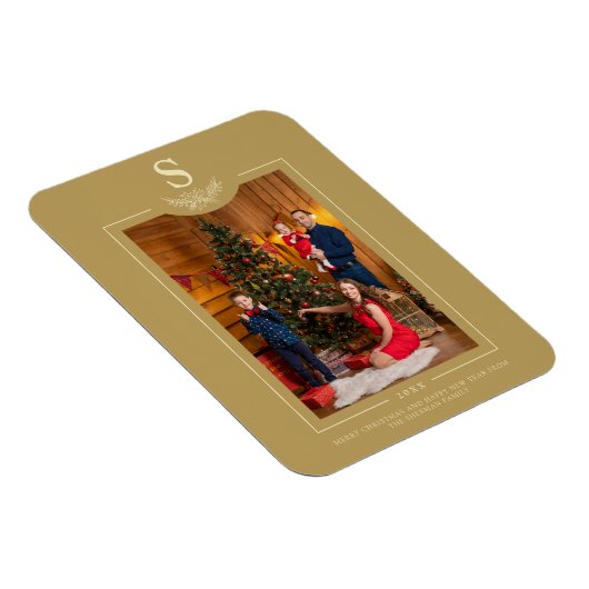 Golden Merry-kerstfotoserie Magneet (Rechterzijde)