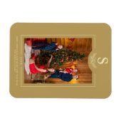 Golden Merry-kerstfotoserie Magneet (Horizontaal)