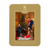 Golden Merry-kerstfotoserie Magneet (Verticaal)