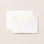 Golden Merry-kerstscript voor hartsneeuw Folie Kaarten (Met envelop)