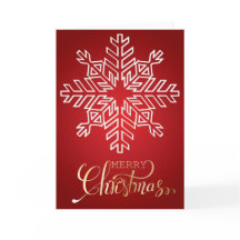 Golden Merry kerstsnowflake