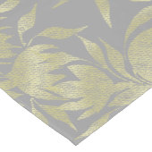 Golden Mesh Abstracte Floral Waterverf Pattern Lange Tafelloper (Hoek)