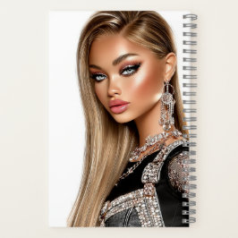 Golden Mesh Glam Girl Spiral Notebook Notitieboek