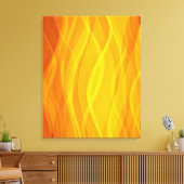 Golden met weven abstract triptycanvas canvas afdruk (Insitu (Woonkamer))