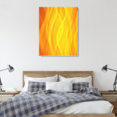 Golden met weven abstract triptycanvas canvas afdruk (Insitu (Slaapkamer))