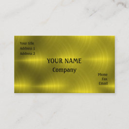 Golden metaal visitekaartje