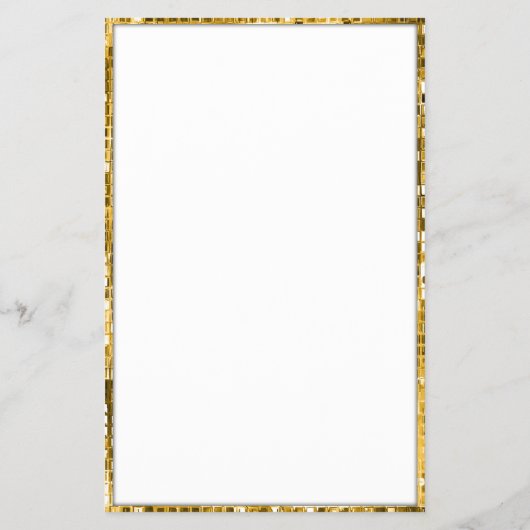 Golden Metal Border Beauty Salon Price List Flyer (Achterkant)