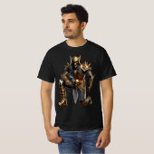 Golden Metal Sting Man  T-shirt (Voorkant volledig)